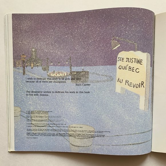 Vintage Kid's Hockey Books: The Hockey Sweater ('79) & The Moccasin Goalie ('96) - Picture 8 of 13